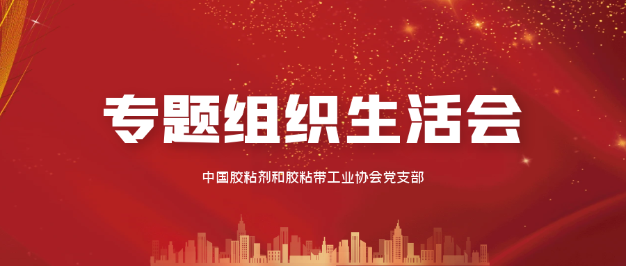 中国胶粘剂和胶粘带工业协会党支部 召开“学习贯彻习近平新时代中国特色 社会主义思想主题教育”专题组织生活会
